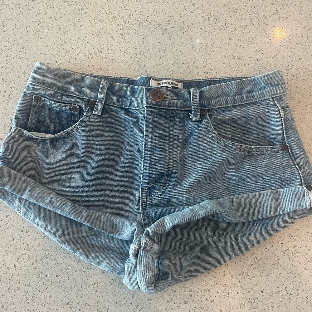 One Teaspoon Bandit Low Rise Jean Shorts